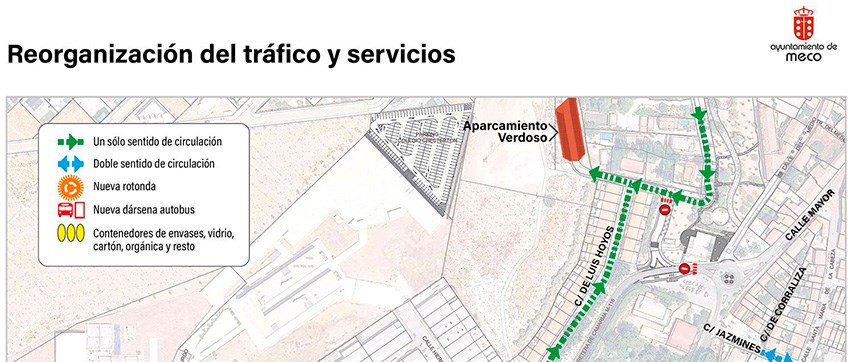 Entra en funcionamiento la nueva rotonda y dársena de autobús de la carretera de Camarma