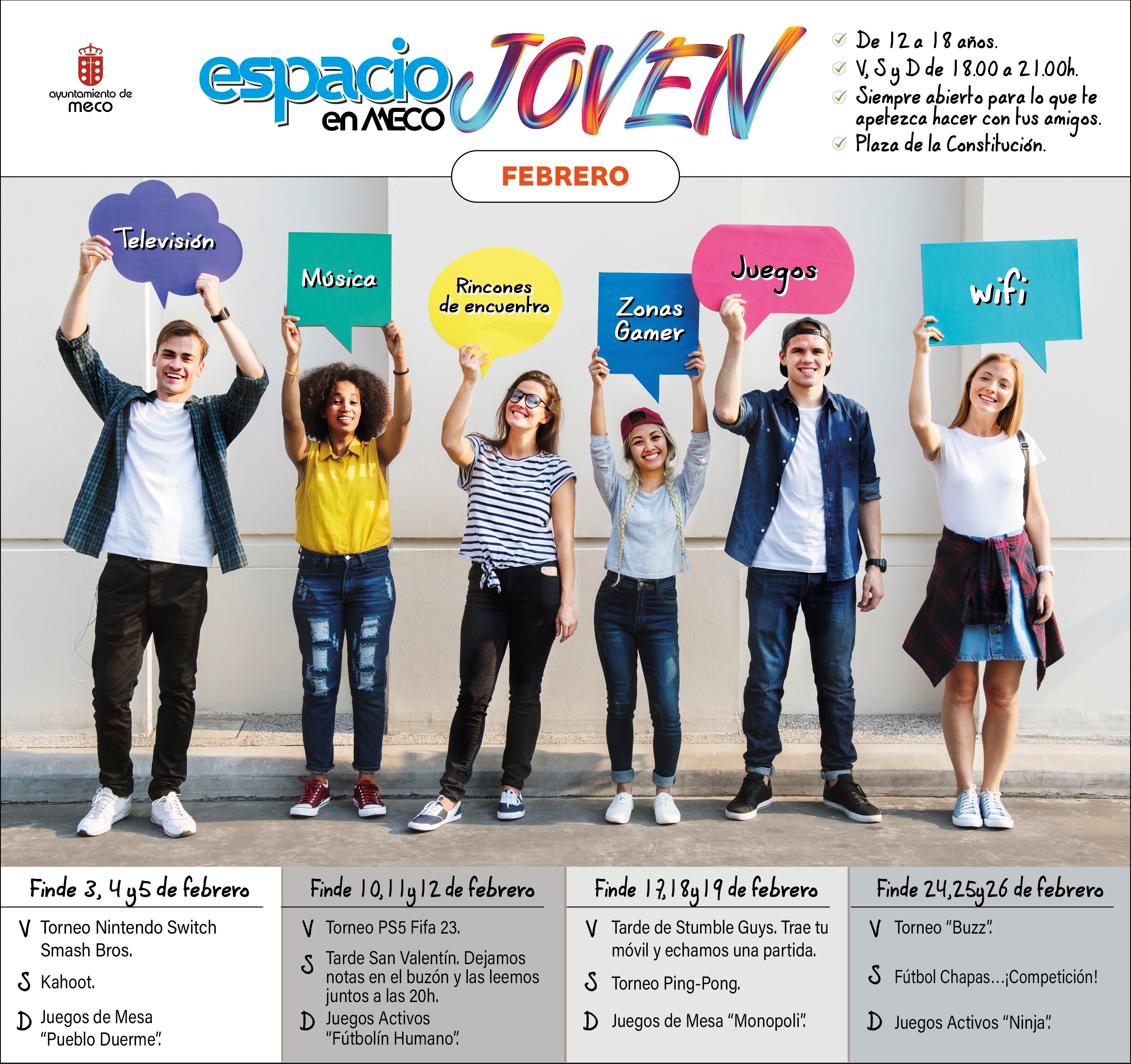 Planazos para un febrero en el Espacio Joven