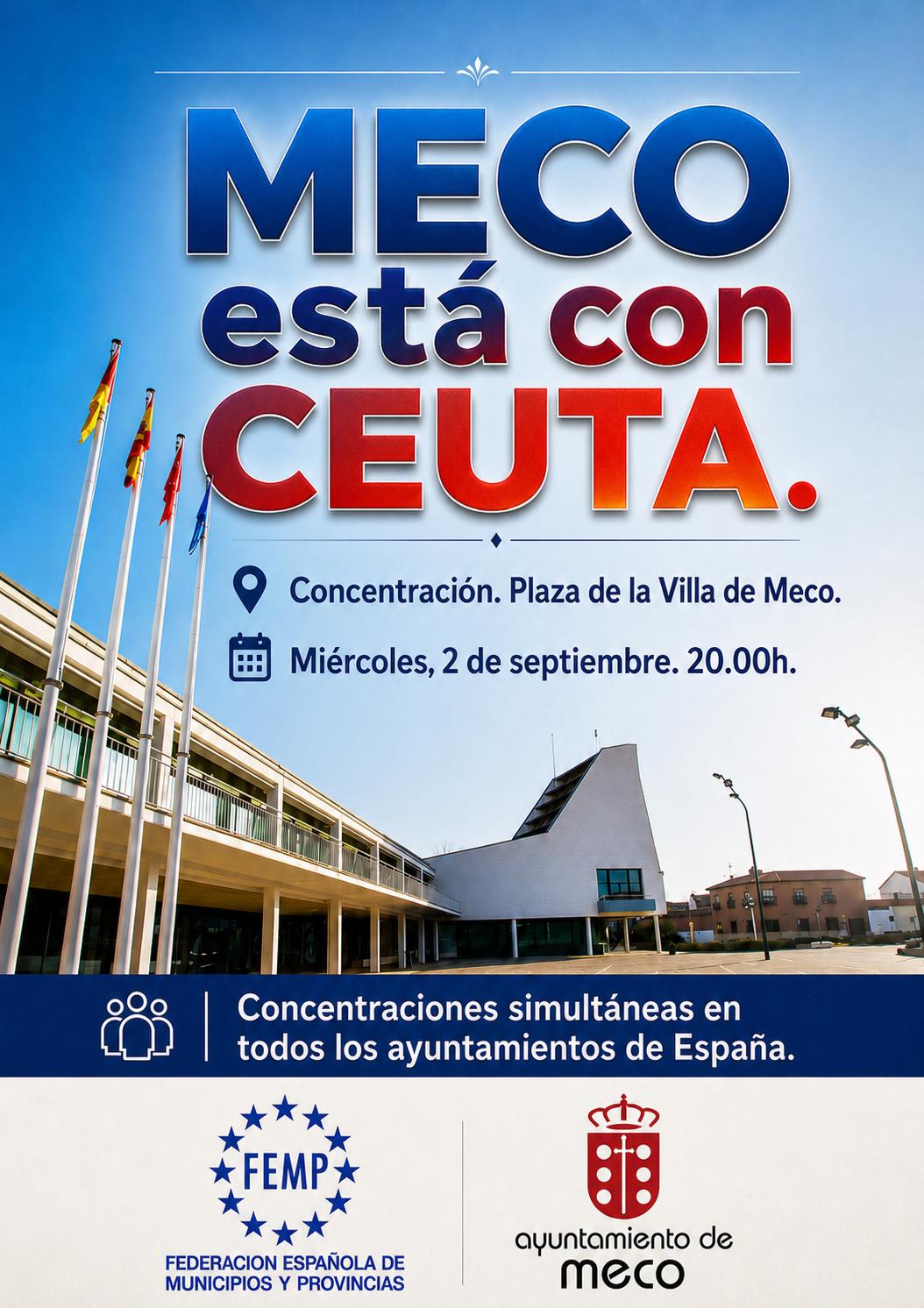 CONCENTRACIÓN EN MECO EN APOYO A CEUTA