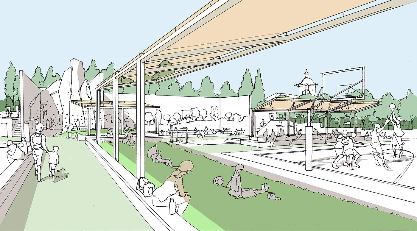 El polideportivo se transforma en un lugar mucho más atractivo