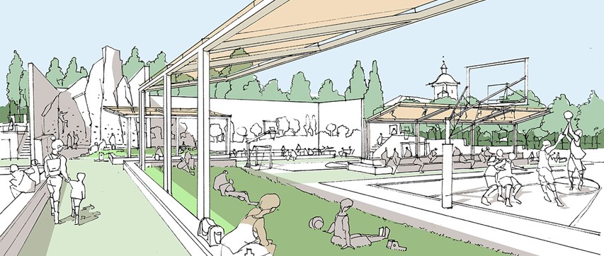 El polideportivo se transforma en un lugar mucho más atractivo