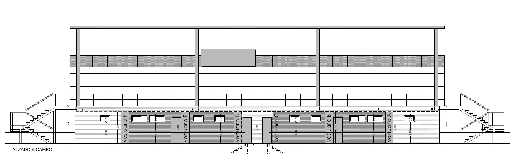 El campo de fútbol tendrá vestuarios nuevos