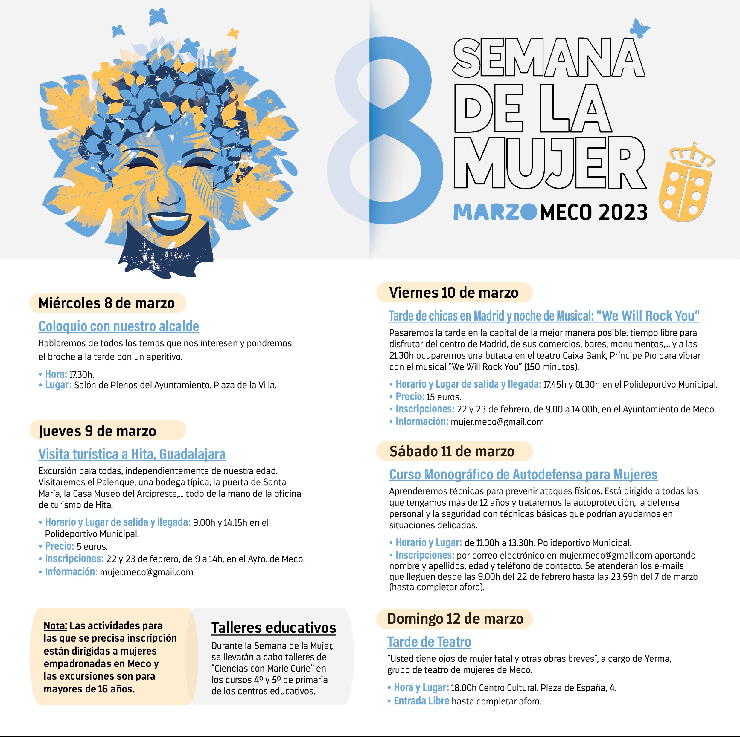 La Semana de la Mujer ofrece a las mequeras planes culturales y de ocio en este 2023